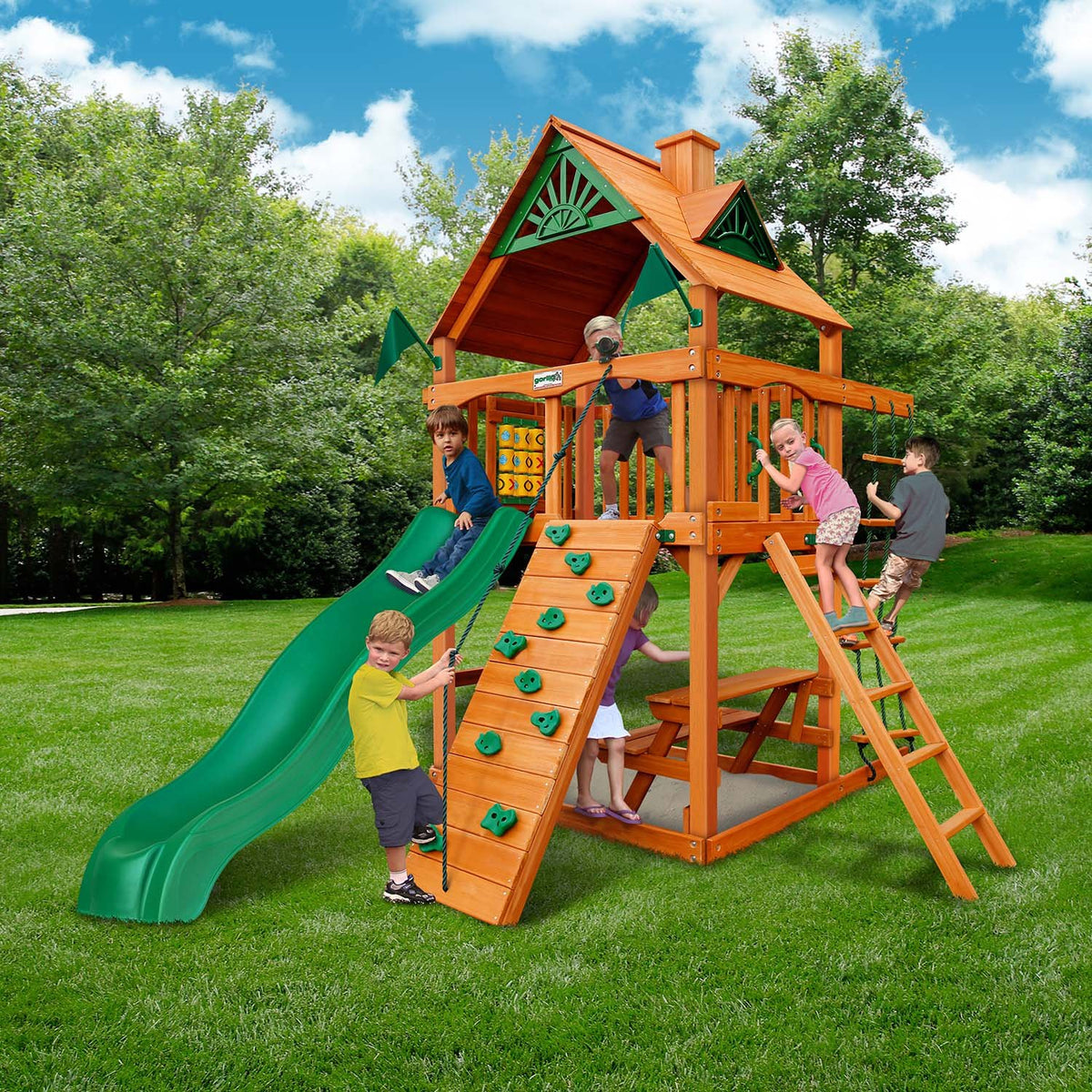 Gorilla-Playsets-Chateau-Tower-Wooden-Swingset-Side-1