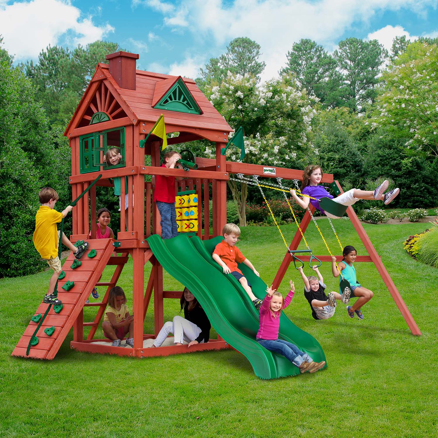 Gorilla-Playsets-Double-Down-Swing-Set