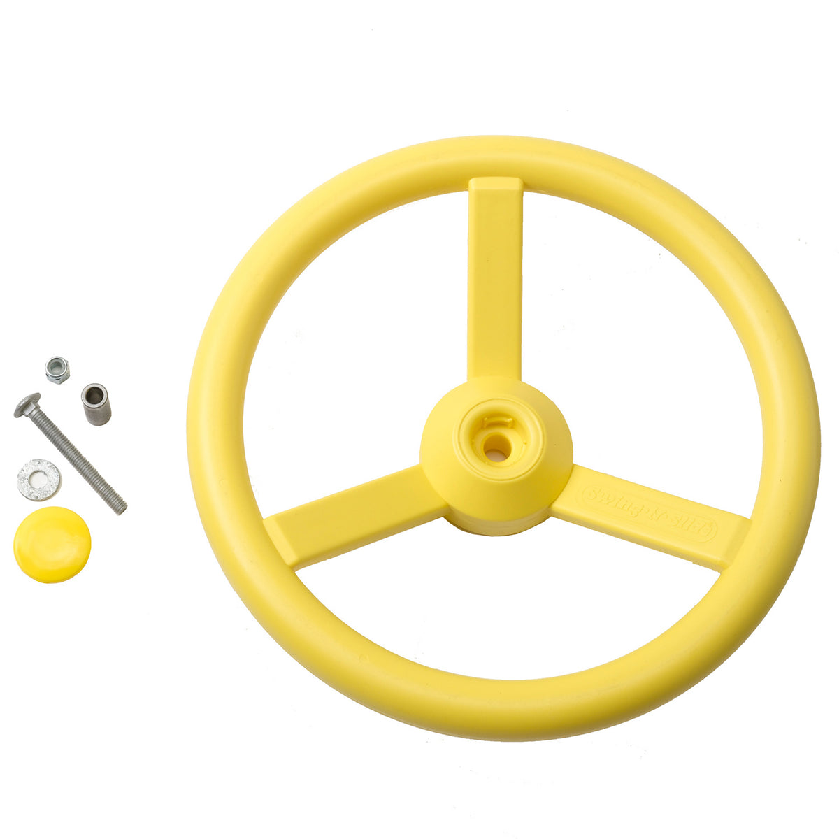 Gorilla-Playsets-Steering-Wheel-Yellow-W-Bolts-White-Back