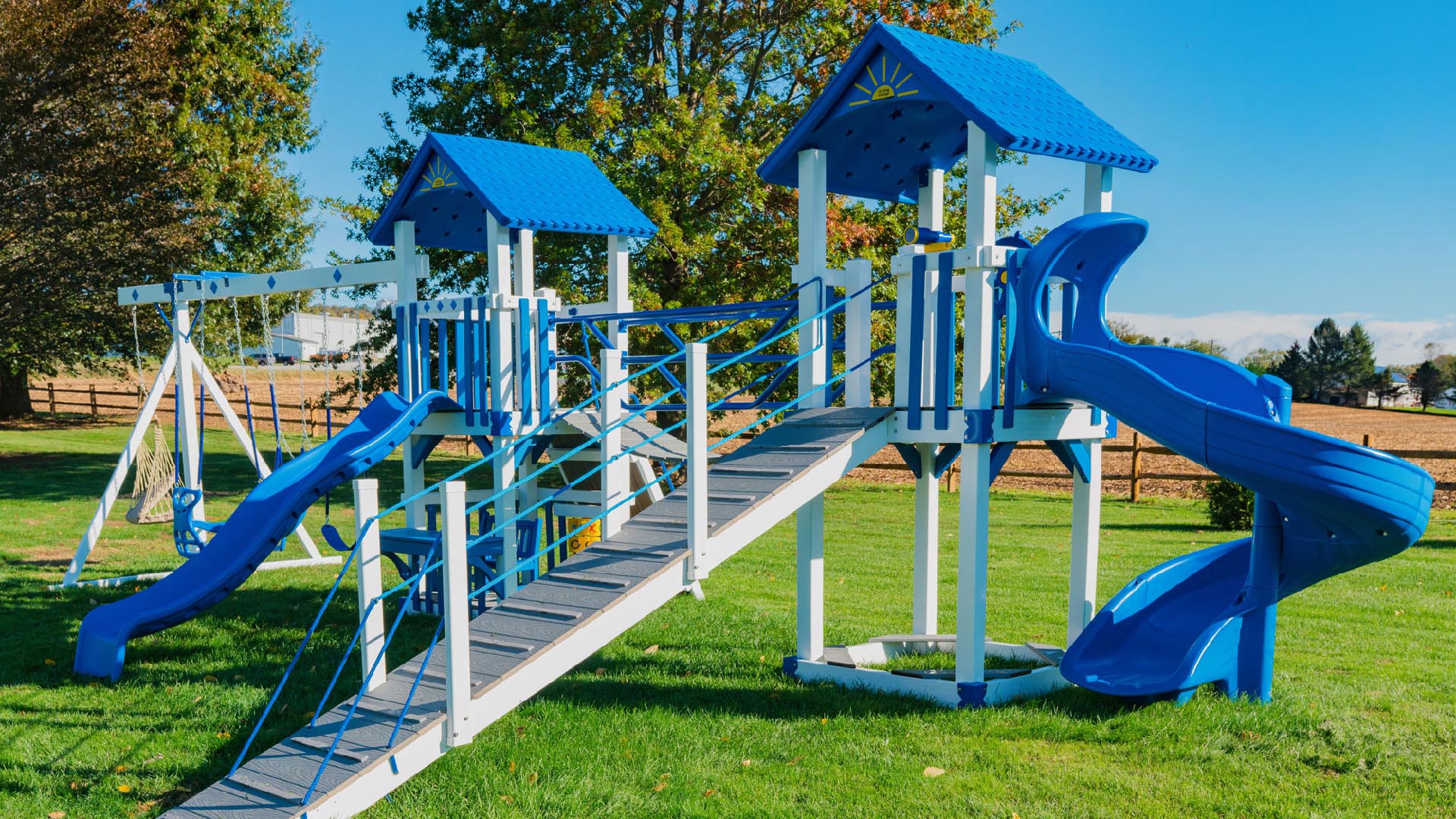 Vinyl swing sets store for sale