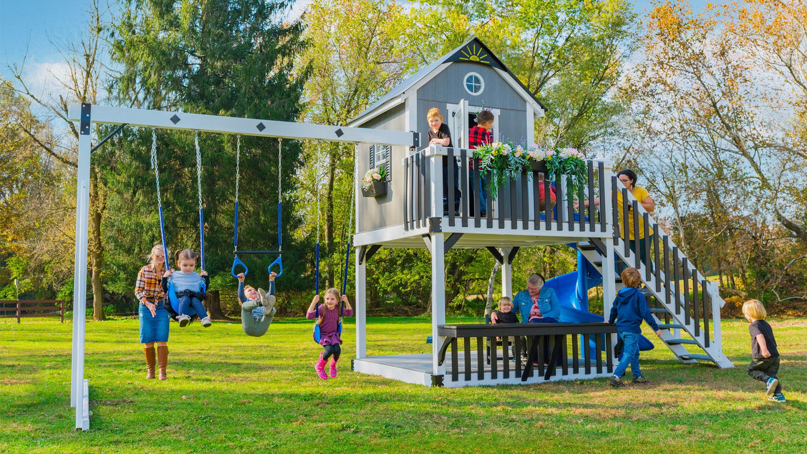 King-Swings-The-Mansion-Vinyl-Swing-Set